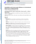 Cover page: Racial/Ethnic and Socioeconomic Differences in Colorectal and Breast Cancer Treatment Quality