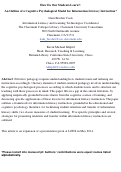 Cover page: How Do Our Students Learn?: An Outline of a Cognitive Psychological Model for Information Literacy Instruction