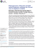 Cover page: Palaeogenomes of Eurasian straight-tusked elephants challenge the current view of elephant evolution