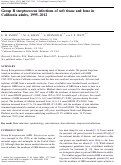 Cover page: Group B streptococcus infections of soft tissue and bone in California adults, 1995–2012