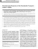 Cover page: Anxiolytic-Like Properties of the Anandamide Transport Inhibitor AM404