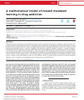 Cover page: A mathematical model of reward-mediated learning in drug addiction.