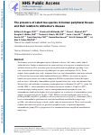 Cover page: The Presence of Select Tau Species in Human Peripheral Tissues and Their Relation to Alzheimer’s Disease