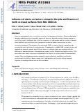 Cover page: Influence of stains on lesion contrast in the pits and fissures of tooth occlusal surfaces from 800-1600-nm