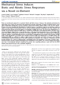Cover page: Mechanical Stress Induces Biotic and Abiotic Stress Responses via a Novel cis-Element