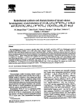 Cover page: Hydrothermal synthesis and characterization of mixed-valence hexatungstates: crystal structures of [(C2H5)(4)N](3)[(WW5O19)-W-V-O-VI]center dot 0.5H(2)O and [H3N(CH2)(2)NH3](2)[(WW5O19)-W-V-O-VI]center dot[H2N(CH2)(2)NH2]Cl center dot 8H(2)O