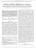Cover page: Intensity and Phase Modulators at 1.55 m in GaAsAlGaAs Layers Directly Grown on Silicon
