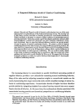 Cover page: A Temporal-Difference Model of Classical Conditioning