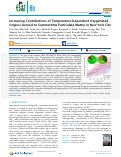 Cover page: Increasing Contributions of Temperature-Dependent Oxygenated Organic Aerosol to Summertime Particulate Matter in New York City.