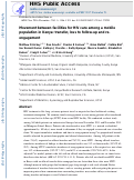 Cover page: Movement between facilities for HIV care among a mobile population in Kenya: transfer, loss to follow-up, and reengagement