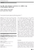 Cover page: Gas flux and carbonate occurrence at a shallow seep of thermogenic natural gas