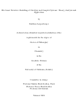 Cover page: Electronic Structure Modelling of Catalysis and Complex Systems: Theory, Analysis and Application