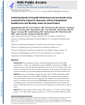 Cover page: Achieving Equity in Hospital Performance Assessments Using Composite Race-Specific Measures of Risk-Standardized Readmission and Mortality Rates for Heart Failure.