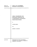 Cover page: Modal Properties and Equipment Response of an Equipment-Continuous Structure System