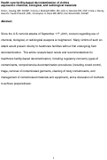 Cover page: Health care facility-based decontamination of victims exposed to chemical, biological, and radiological materials