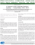 Cover page: A National Asian-Language Smokers’ Quitline — United States, 2012–2014