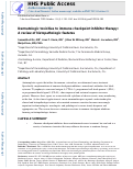 Cover page: Dermatologic toxicities to immune checkpoint inhibitor therapy: A review of histopathologic features