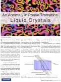 Cover page: An Anomaly in Phase Transition: Liquid Crystals