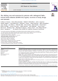 Cover page: The shifting care and outcomes for patients with endangered limbs – Critical limb ischemia (SCOPE-CLI) registry overview of study design and rationale