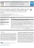 Cover page: Novel use of an OSCE to assess medical students’ responses to a request for a low value diagnostic imaging test: A mixed methods analysis