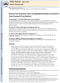 Cover page: Eleven-Year Outcomes From an Integrated Residency Program to Train Research Psychiatrists