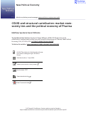 Cover page: COVID and structural cartelisation: market-state-society ties and the political economy of Pharma