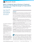 Cover page: Effect of Antibiotic Spacer Dosing on Treatment Success in Two-Stage Exchange for Periprosthetic Joint Infection.