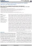 Cover page: A variant of sparse partial least squares for variable selection and data exploration.