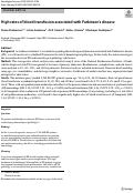 Cover page: High rates of blood transfusion associated with Parkinson’s disease