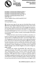 Cover page: Pronunciation in the Classroom: The Overlooked Essential - Tamara Jones (Ed.)