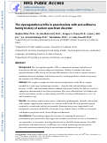 Cover page: The dysregulation profile in preschoolers with and without a family history of autism spectrum disorder