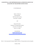 Cover page: Conceptual and Methodological Issues in Lifecycle Analyses of Transportation Fuels