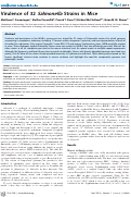 Cover page: Virulence of 32 Salmonella Strains in Mice