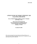 Cover page: A pilot study of energy efficient air cleaning for ozone