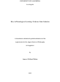 Cover page: Bias in Phonological Learning: Evidence from Saltation