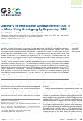 Cover page: Discovery of Anthocyanin Acyltransferase1 (AAT1) in Maize Using Genotyping-by-Sequencing (GBS)