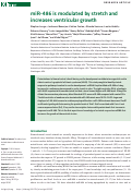 Cover page: miR-486 is modulated by stretch and increases ventricular growth.