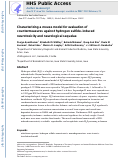 Cover page: Characterizing a mouse model for evaluation of countermeasures against hydrogen sulfide–induced neurotoxicity and neurological sequelae