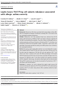 Cover page: Leptin favors Th17/Treg cell subsets imbalance associated with allergic asthma severity