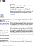 Cover page: Floodplain farm fields provide novel rearing habitat for Chinook salmon