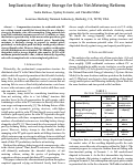 Cover page: Implications of Battery Storage for Solar Net-Metering Reforms