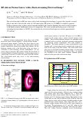 Cover page: RF-driven Proton Source with a Back-streaming Electron Dump