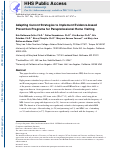 Cover page: Adapting Current Strategies to Implement Evidence-Based Prevention Programs for Paraprofessional Home Visiting