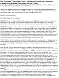 Cover page: The Economic Value of the Centers for Disease Control and Prevention Carbapenem-Resistant Enterobacteriaceae Toolkit