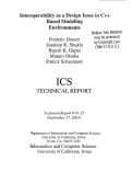 Cover page: Interoperability as a design issue in C++ based modeling environments