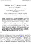 Cover page: Shelling the \(m=1\) amplituhedron