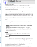 Cover page: Detection of Leptospirosis Genome from the Aqueous Humor of a Patient with Bilateral Uveitis.