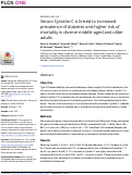 Cover page: Serum Cystatin-C is linked to increased prevalence of diabetes and higher risk of mortality in diverse middle-aged and older adults