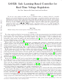 Cover page: SAVER: Safe Learning-Based Controller for Real-Time Voltage Regulation