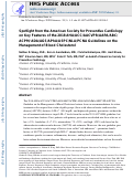 Cover page: Spotlight from the American Society for Preventive Cardiology on Key Features of the 2018 AHA/ACC/AACVPR/AAPA/ABC/ACPM/ADA/AGS/APhA/ASPC/NLA/PCNA Guidelines on the Management of Blood Cholesterol